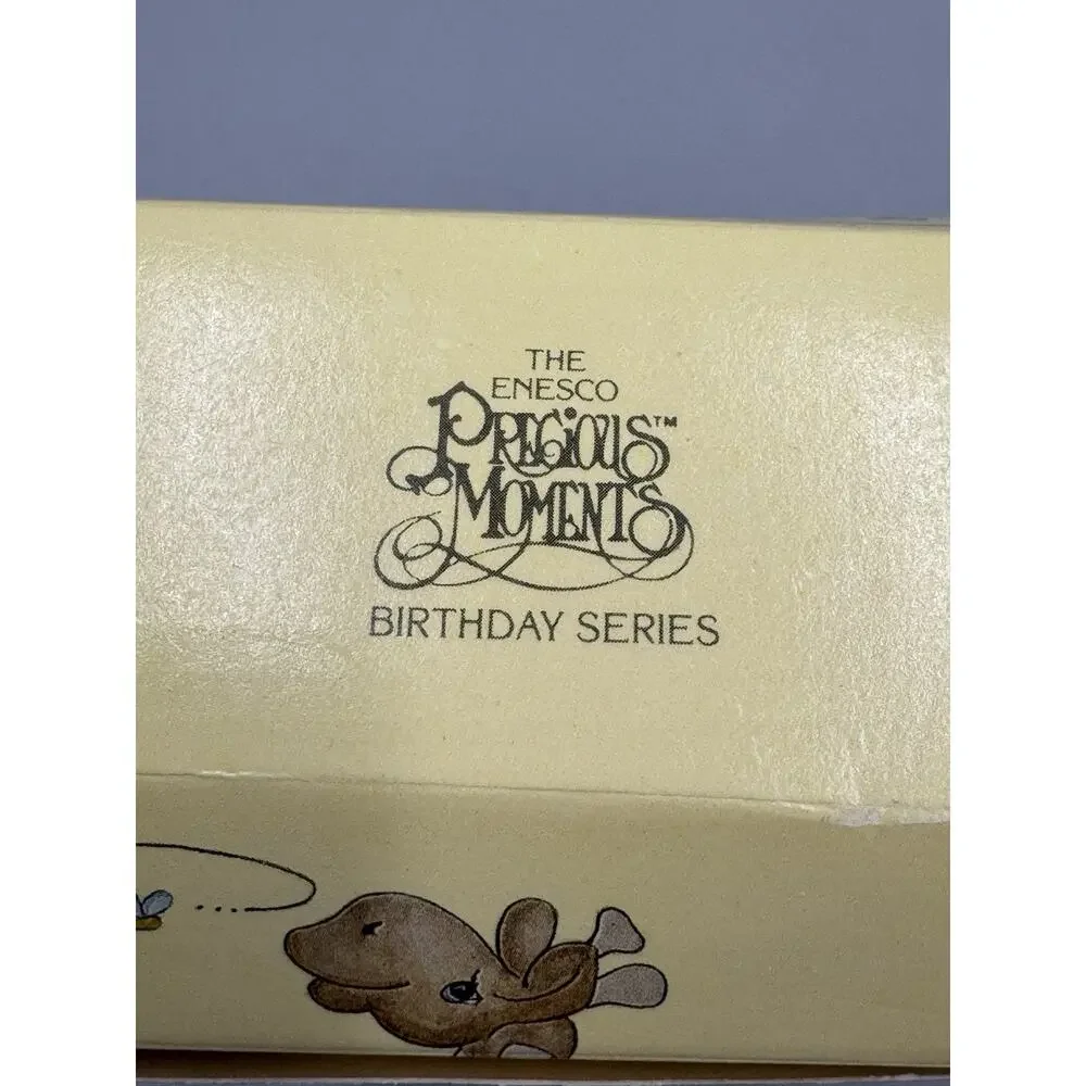 Vtg Precious Moments-Happy Birthday Little Lamb-1 YEAR OLD Birthday Train 15946